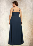 Gianna A-Line Square Neckline Floor-Length Chiffon Mother of the Bride Dress STI126P0014818