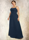 Gianna A-Line Square Neckline Floor-Length Chiffon Mother of the Bride Dress STI126P0014818