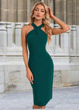 Wendy Ruffle Asymmetrical Elegant Sheath/Column Polyester Midi Dresses STIP0022492