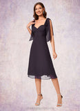 Iris A-line Sweetheart Knee-Length Chiffon Cocktail Dress STIP0022500