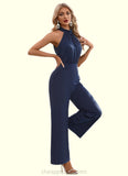 Yaritza High Neck Elegant Jumpsuit/Pantsuit Polyester Maxi Dresses STIP0022551