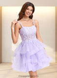 Tess Ball-Gown/Princess Sweetheart Short Tulle Homecoming Dress STIP0025677