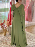 Lexie Sheath/Column Chiffon Ruched Scoop Sleeveless Floor-Length Mother of the Bride Dresses STIP0020282