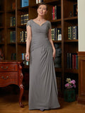 Nevaeh A-Line/Princess Chiffon Applique Sweetheart Short Sleeves Floor-Length Mother of the Bride Dresses STIP0020328