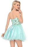 2024 Homecoming Dresses A-Line Boat Neck Short/Mini Beaded P29MRREZ