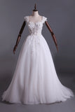 2024 Wedding Dresses Off Shoulder With Handmade Flowers And P6ZAMQXB