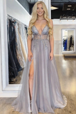 Sexy Spaghetti Straps Floor Length Beading Prom Dress With Rhinestone Long Evening STIPLRDFBQB