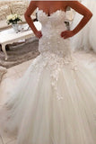 2024 Sweetheart Wedding Dresses Tulle Mermaid/Trumpet PXJZKR37