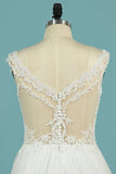 2024 Straps 30D Chiffon Wedding Dresses A Line With P7M85GB8