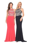 2024 Spandex Scoop With Beading Prom Dresses P5KBHHL8