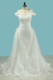 2024 Wedding Dresses Sheath With Applique Sweetheart PMGQF9AQ