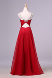 Super Beaded Neckline V Back Mesh Illusion Prom Dresses PD95P9FH