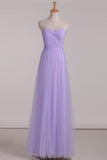 2024 Chiffon With Ruffles Bridesmaid Dresses Sweetheart Floor Length A PNB8552S