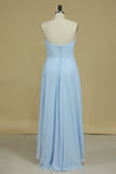 2024 Asymmetrical Sweetheart A Line Bridesmaid Dresses P331YXEC