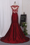 2024 Prom Dresses V Neck Mermaid With Beading PH9RCE1G