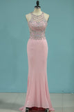 2024 Spandex Scoop Open Back Beaded Bodice PGRZQFD2