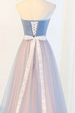 2024 Simple Prom Dress A-Line Sweetheart With Sash PQJMLQ4Z