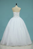 2024 Sweetheart Bridal Dresses Ball Gown Tulle White PCL7MA9N