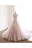 Tulle Iovry Appliques SweetHeart Neckline Cathedral Train Wedding STIPLXGGTP3