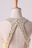 2024 Shining Evening Dresses Halter Beading/Sequins Sheath PRGNZXJ6