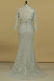 2024 Evening Dresses Column/Sheath V Neck Beaded Bodice Tulle & P2JRJADZ