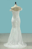 2024 Wedding Dresses Sheath With Applique Sweetheart PMGQF9AQ