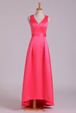 2024 Bridesmaid Dresses V Neck Ankle Length P9NKQGNE