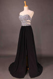 2024 Sweetheart Prom Dresses Beaded Bodice A PSLCNZLN