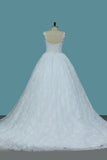 2024 Straps Tulle Ball Gown Wedding Dresses With PN8F32EE