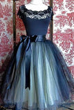 2024 Tulle Scoop With Sash Homecoming Dresses A P8J4C84S