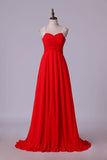 2024 Prom Dresses Straps A Line Floor Length PTD4FBA6