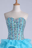 2024 Homecoming Dresses Ball Gown Sweetheart Short/Mini With PSEKTL31