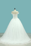 2024 Wedding Dress Off The Shoulder A Line With P2BRCF22