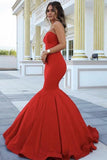 2024 Mermaid Sweetheart Satin Evening Dresses PFSNREG4