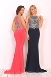 2024 Spandex Scoop With Beading Prom Dresses P5KBHHL8