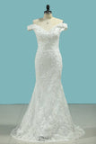 2024 Wedding Dresses Sheath With Applique Sweetheart PMGQF9AQ