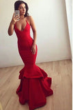 2024 Mermaid Halter Evening Dresses Satin Floor Length PX5JT8NH