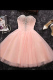 2024 Sweetheart Homecoming Dresses A Line Tulle With Beads PGM68QT4