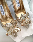 High Heels with Diamonds Evening Party Shoes