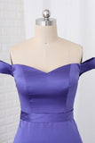 2024 Bridesmaid Dresses Mermaid Off The Shoulder Satin PZHH3SRD