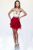 2024 Stunning Homecoming Dresses Sweetheart A Line Short/Mini With Beads PQPBX8ZF