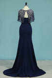 2024 Mermaid Evening Dresses Sweetheart With Beaded PD9HL27B