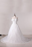 2024 Wedding Dresses Ball Gown Off The Shoulder Tulle PL2LK6C5