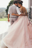 Tulle Wedding Dresses V Neck Appliques PYPQRYFH