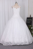 2024 Wedding Dresses Scoop A Line With Beads PSSRFMRR