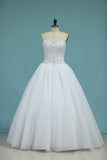 2024 Sweetheart Bridal Dresses Ball Gown Tulle White PCL7MA9N