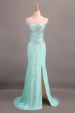 2024 Sweetheart Sheath/Column Prom Dress Lace P81NP7Z2