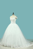 2024 Wedding Dress Off The Shoulder A Line With P2BRCF22