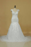 2024 Wedding Dresses Off The Shoulder With Applique And P5GZTJEC