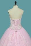 2024 Sweetheart Ball Gown Quinceanera Dresses Applique And PF744NX5